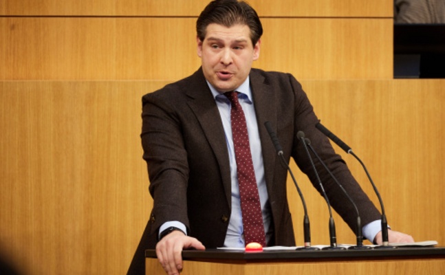 FPÖ-Bautensprecher Philipp Schrangl im Parlament.