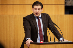 FPÖ-Bautensprecher Philipp Schrangl im Parlament.