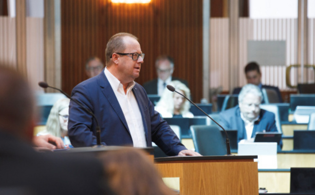 FPÖ-Budgetsprecher Hubert Fuchs im Nationalrat.