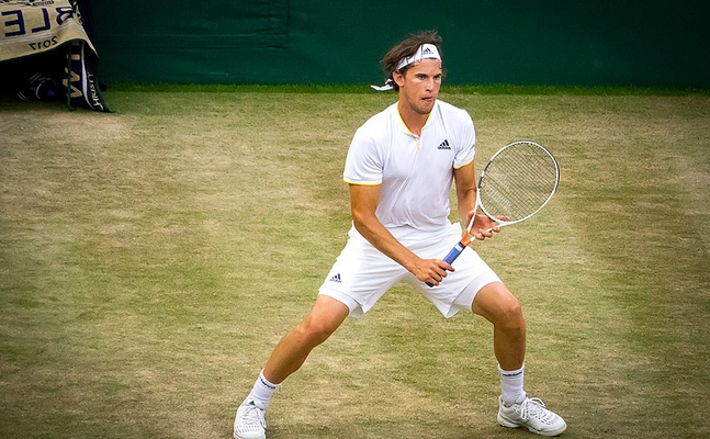 Dominic Thiem in Wimbledon 2017.