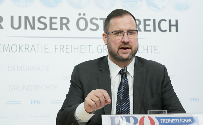 FPÖ-Generalsekretär Christian Hafenecker.