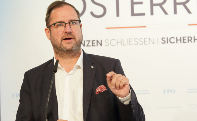 FPÖ-Generalsekretär Christian Hafenecker.