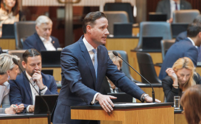 FPÖ-Wehrsprecher Volker Reifenberger im Hohen Haus.