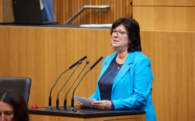 FPÖ-Frauensprecherin Rosa Ecker im Hohen Haus.