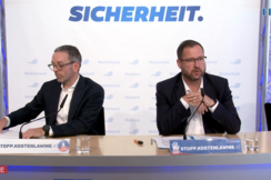 FPÖ-Bundesparteiobmann Herbert Kickl und -Verkehrssprecher Christian Hafenecker.