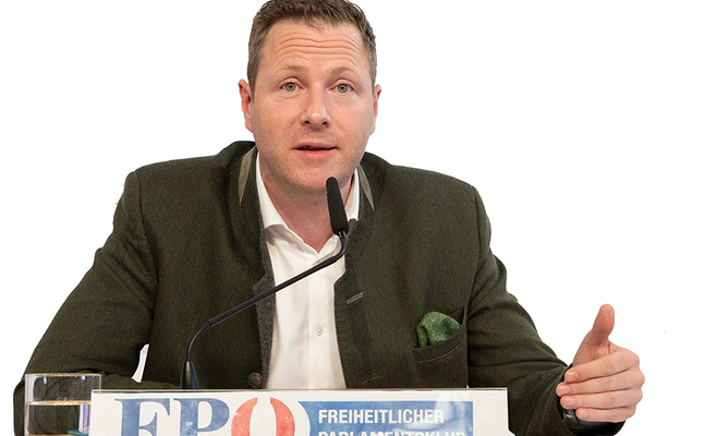 FPÖ-Generalsekretär Michael Schnedlitz im NFZ-Interview.