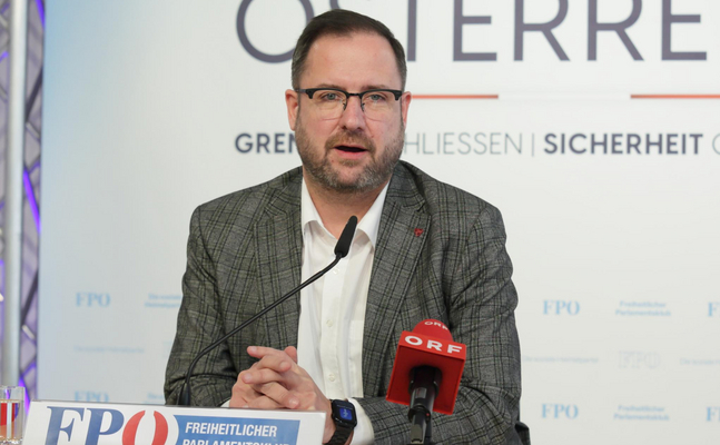 FPÖ-Generalsekretär Christian Hafenecker.