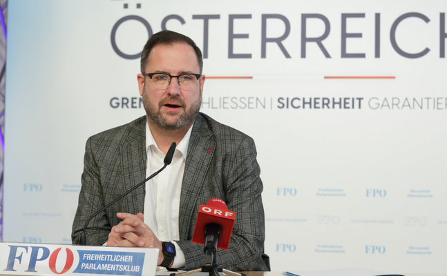 FPÖ-Generalsekretär Christian Hafenecker.