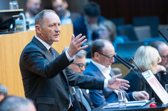 FPÖ-Wirtschaftssprecher Axel Kassegger im Hohen Haus.