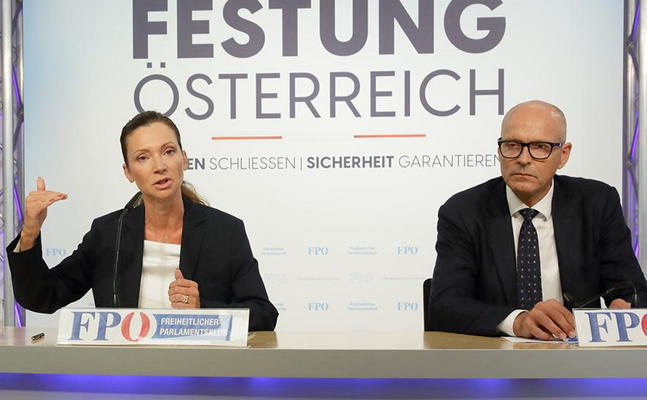 FPÖ-Verfassungssprecherin Susanne Fürst und -Justizsprecher Harald Stefan.