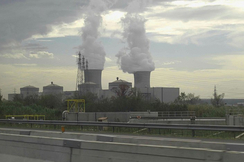 Das AKW im französischen Tricastin an der Rhone.