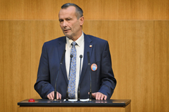 FPÖ-Tierschutzsprecher Alois Kainz im Hohen Haus.