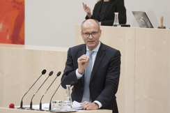 FPÖ-Justizsprecher Harald Stefan im Parlament.