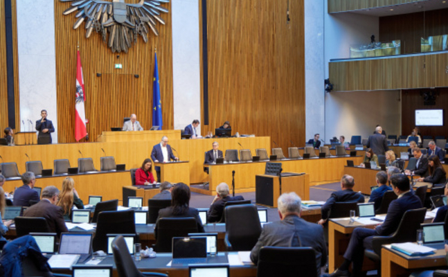 FPÖ-Finanz- und Budgetsprecher Hubert Fuchs im Hohen Haus.