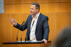 FPÖ-Generalsekretär Michael Schnedlitz im Parlament.