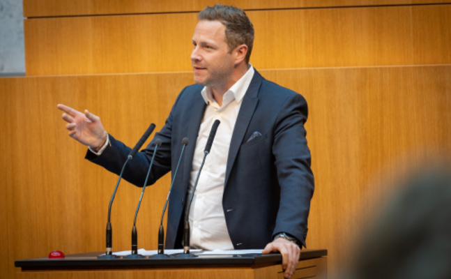 FPÖ-Generalsekretär Michael Schnedlitz im Parlament.