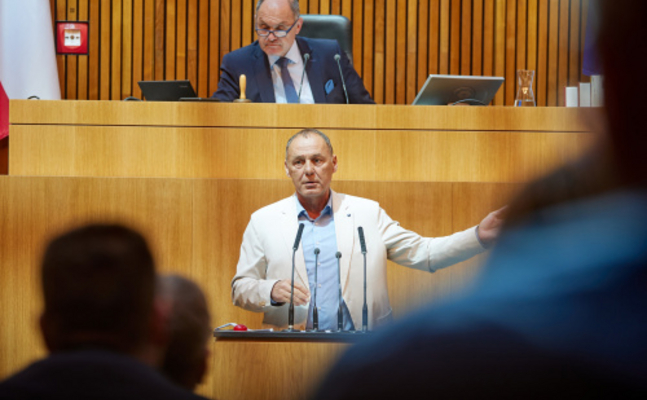 FPÖ-Parlamentarier Peter Wurm im Hohen Haus.