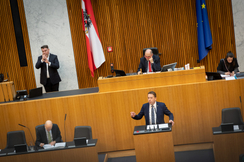 FPÖ-Wirtschaftssprecher Erwin Angerer im Nationalrat.