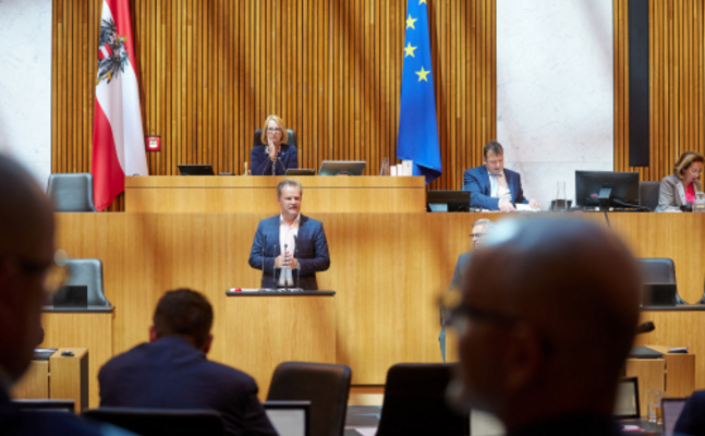 FPÖ-Umweltsprecher Walter Rauch im Parlament.