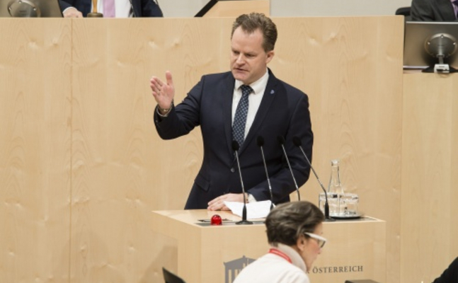 FPÖ-Umweltsprecher Walter Rauch im Parlament.