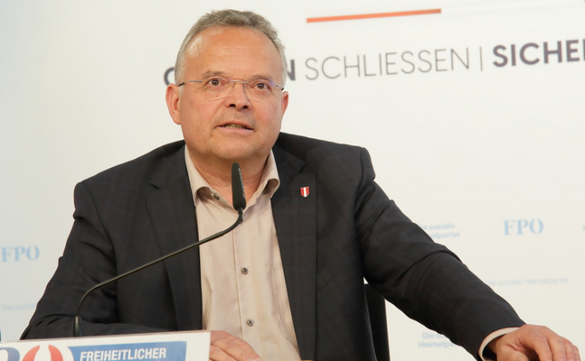 FPÖ-Nationalratsabgeordneter Gerald Hauser.