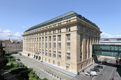 Die Österreichische Nationalbank am Otto-Wagner-Platz in Wien-Alsergrund.